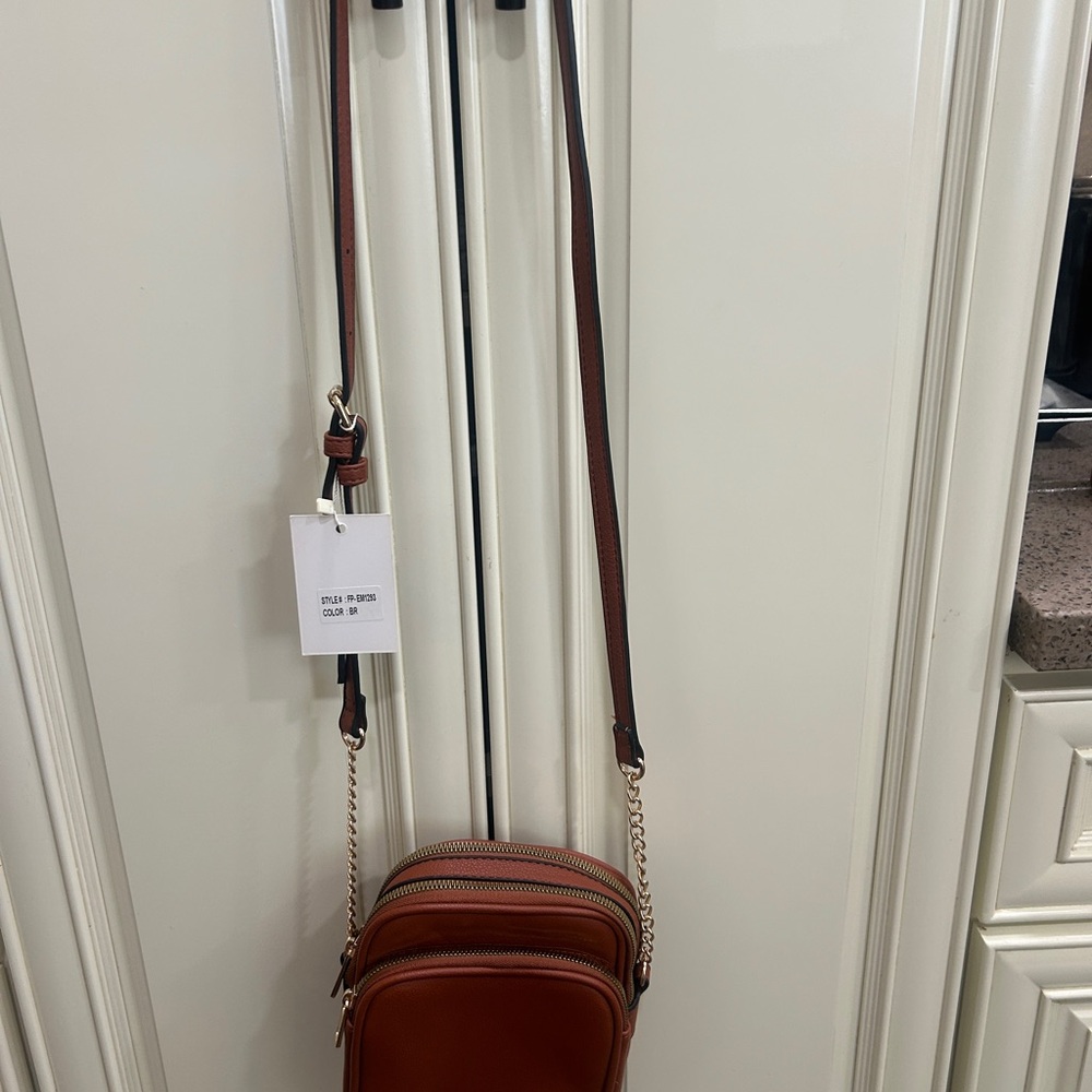 Elegant Brown Crossbody Bag